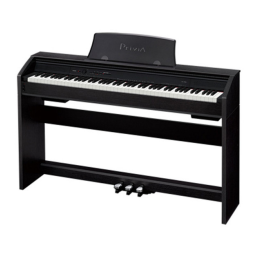 Casio Privia PX-750 Mode d'emploi | AI Chat & PDF | Fixfr