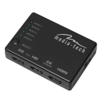 media-tech MT5207 5xHDMI SWITCH 4K Manuel utilisateur