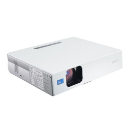 Sony VPL-CX75 Manuel utilisateur | Fixfr