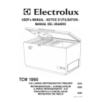 Electrolux TCW1990 Manuel utilisateur