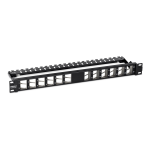 Trendnet TC-KP24SA 24-Port Blank Angled Keystone Shielded 1U Patch Panel Fiche technique