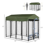 PawHut D02-093GN Outdoor Dog Kennel Mode d'emploi