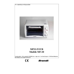 Brandt MF-20 Manuel utilisateur | Fixfr