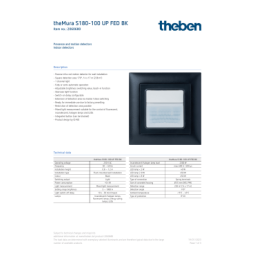 THEBEN theMura S180-100 2W EB CH BK Fiche technique | Fixfr