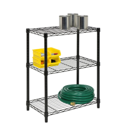 Honey-Can-Do 3-Tier Heavy Duty Adjustable Shelving Unit, Black Guide d'installation | Fixfr