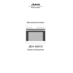 Juno-Electrolux JEH45012E  R05 Manuel utilisateur