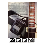 Zoom 9002 ADVANCED GUITAR EFFECTS PROCESSOR Manuel utilisateur