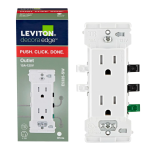 Leviton E5325-W Decora Duplex Receptacle Manuel utilisateur