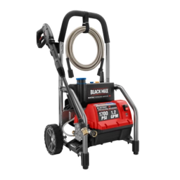 Black Max bm80721 1700 PSI Electric Pressure Washer Manuel du propriétaire | Fixfr