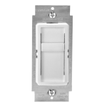 Leviton 6672-1LW SureSlide Dimmer for 150-Watt Dimmable LED, 600-Watt Incandescent/Halogen Manuel utilisateur