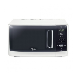 Whirlpool VT 263 WH Microwave Manuel utilisateur | Fixfr