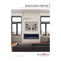 Kozyheat Osseo Insert/Built In Electric Fireplace Manuel du propriétaire | Fixfr