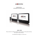 Axxion AXX-1404 Manuel utilisateur