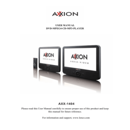 Axxion AXX-1404 Manuel utilisateur | Fixfr