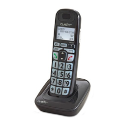 Clarity D703HS Expandable handset for D703, E814, E713CC and E814CC Manuel utilisateur | Fixfr