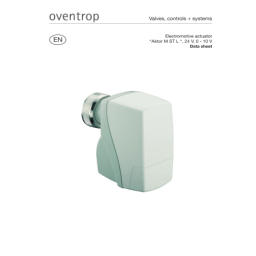 Oventrop 1012717 Aktor M Electromotive actuator, steady Manuel du propriétaire | Fixfr