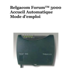 BELGACOM Forum 300 Manuel utilisateur