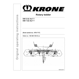 Krone KW 5.52/4x7 T, KW 7.82/6x7 T: Notice d'utilisation + Chat IA | Fixfr