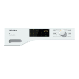 Miele WCD 320 WCS PWash & 8kg Lave-linge à chargement frontal W1 Manuel utilisateur | Fixfr