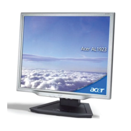 Acer AL1923 Manuel utilisateur | Fixfr