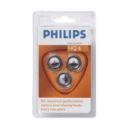 Philips HQ6/40 têtes de rasage Manuel utilisateur | Fixfr