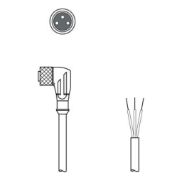 Leuze KDS U-M12-3W-M12-3A-P1-010-DP Verbindungsleitung Manuel utilisateur | Fixfr