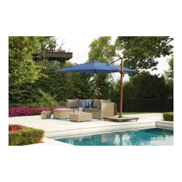 Canvas Bahama Aluminium Outdoor/Patio Offset/Cantilever Umbrella Manuel du propriétaire | Fixfr