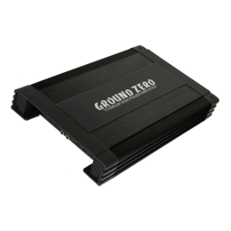 Ground Zero GZTA 1.800DX-II 1-channel high quality class D amplifier Manuel du propriétaire | Fixfr