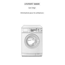 Aeg-Electrolux LAV66600 Manuel utilisateur | Fixfr