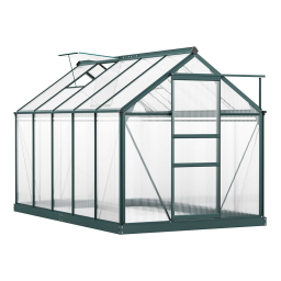 Outsunny 845-421V03 6' x 6' x 7' Walk-in Plant Polycarbonate Greenhouse Manuel utilisateur | Fixfr