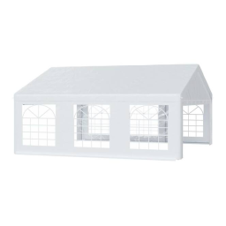 Outsunny 84C-019 20' x 20' Heavy-duty Large Wedding Tent Mode d'emploi | Fixfr