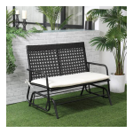 Outsunny 867-002V01 Wicker Outdoor Rocking Chair Mode d'emploi