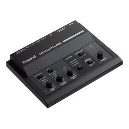 Roland TRI-CAPTURE USB Audio Interface Manuel du propriétaire | Fixfr