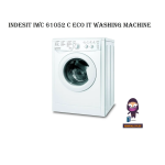 Indesit IWC 61052 C ECO TK Washing machine Manuel utilisateur