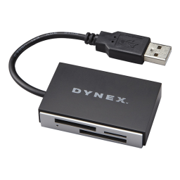 Dynex DX-CR212 USB 2.0 3-in-1 Memory Card Reader Manuel utilisateur | Fixfr