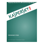 Kaspersky Security 9.0 for Microsoft SharePoint Server Manuel utilisateur
