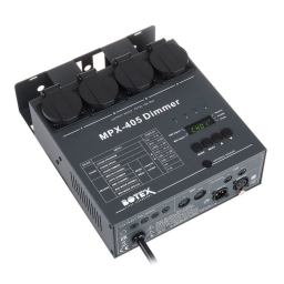 Botex MPX-405 Dimmer Mode d'emploi | Fixfr