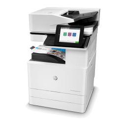 HP LaserJet Managed MFP E82540du-E82560du series Guide d'installation | Fixfr