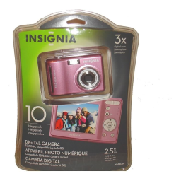 Insignia NS-DSC10A 10.0-Megapixel Digital Camera Guide d'installation rapide | Fixfr