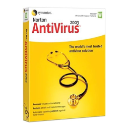 Symantec Norton AntiVirus 2003 Manuel utilisateur | Fixfr