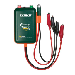 Extech Instruments CT20 Remote & Local Continuity Tester Manuel utilisateur | Fixfr