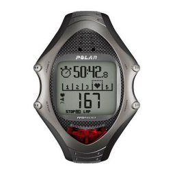 Polar RS400sd Manuel utilisateur | Fixfr