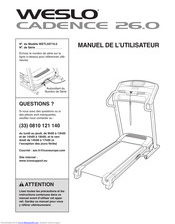 Weider WETL59710 Manuel utilisateur | Fixfr