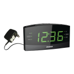 Sylvania SCR1989BT BLUETOOTH CLOCK RADIO 1.8&Prime; GREEN DISPLAY Manuel du propri&eacute;taire