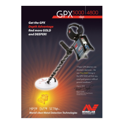 Minelab GPX 4800 5000 Manuel utilisateur | Fixfr