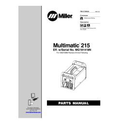 Miller MULTIMATIC 215 Manuel utilisateur | Fixfr