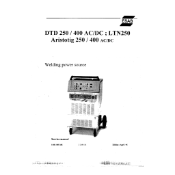 ESAB DTD 400 Manuel utilisateur | Fixfr