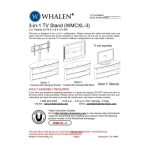 Whalen WMCXL-3 WMCXL-3 TV Console  Manuel utilisateur
