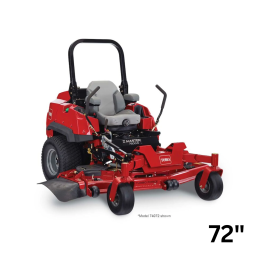 Toro Z Master Professional 7000 Series Riding Mower, With 52in Rear Discharge Mower Riding Product Manuel utilisateur | Fixfr