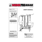 Weider WECCSY9940 Manuel utilisateur